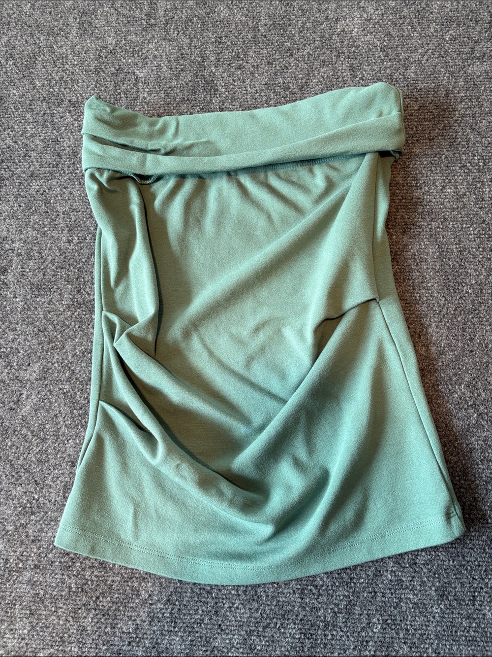 Zara Green Strapless Top